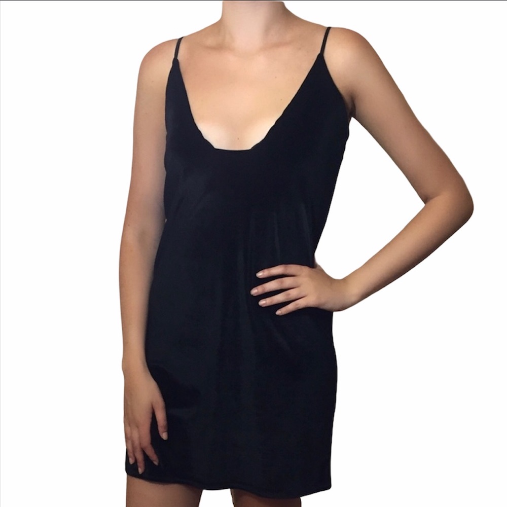 Square Neck Velvet Cami Dress